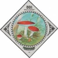 (1985-061) Марка Монголия "Цезарский гриб"    Грибы III Θ